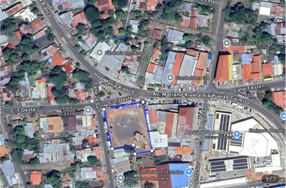 Photo of the lot for sale in La Chorrera